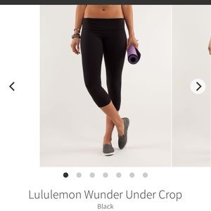 LULULEMON WUNDER UNDER CROPS 21’